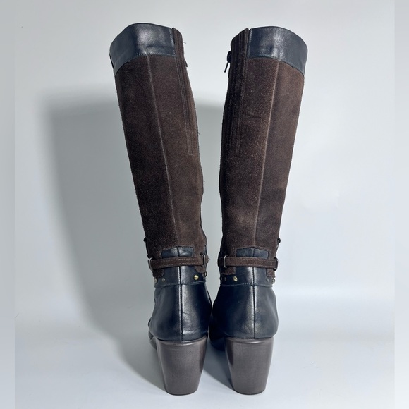 NAOT ‘Gratify’ Brown Suede Leather Boots Tall Heels Women’s 38 - Picture 7 of 14